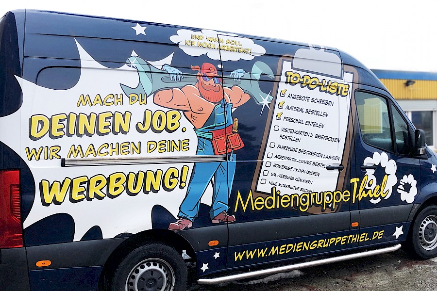 Werbung im Vorbeifahren